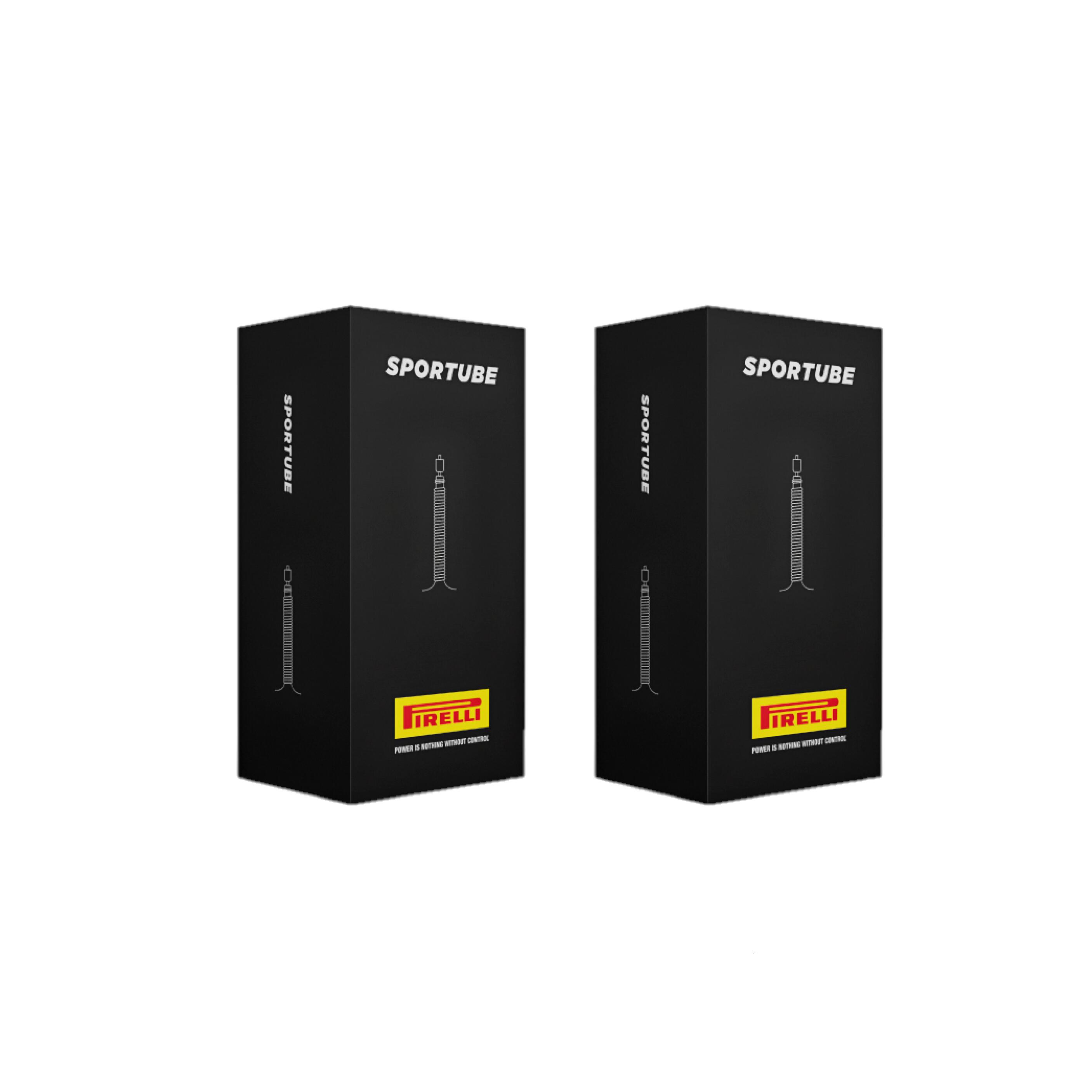 PIRELLI Confezione 2 unità Camera D'aria bici Pirelli Sportube 26/27.5 X 2.1/2.4 ETRTO 5