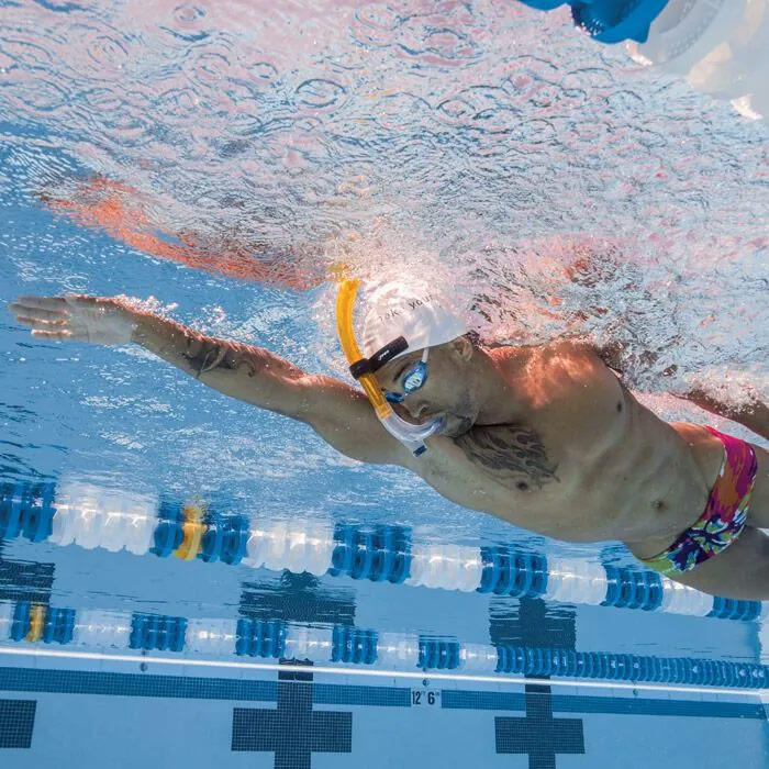 Snorkel para Nadador Adulto Finis - Amarelo
