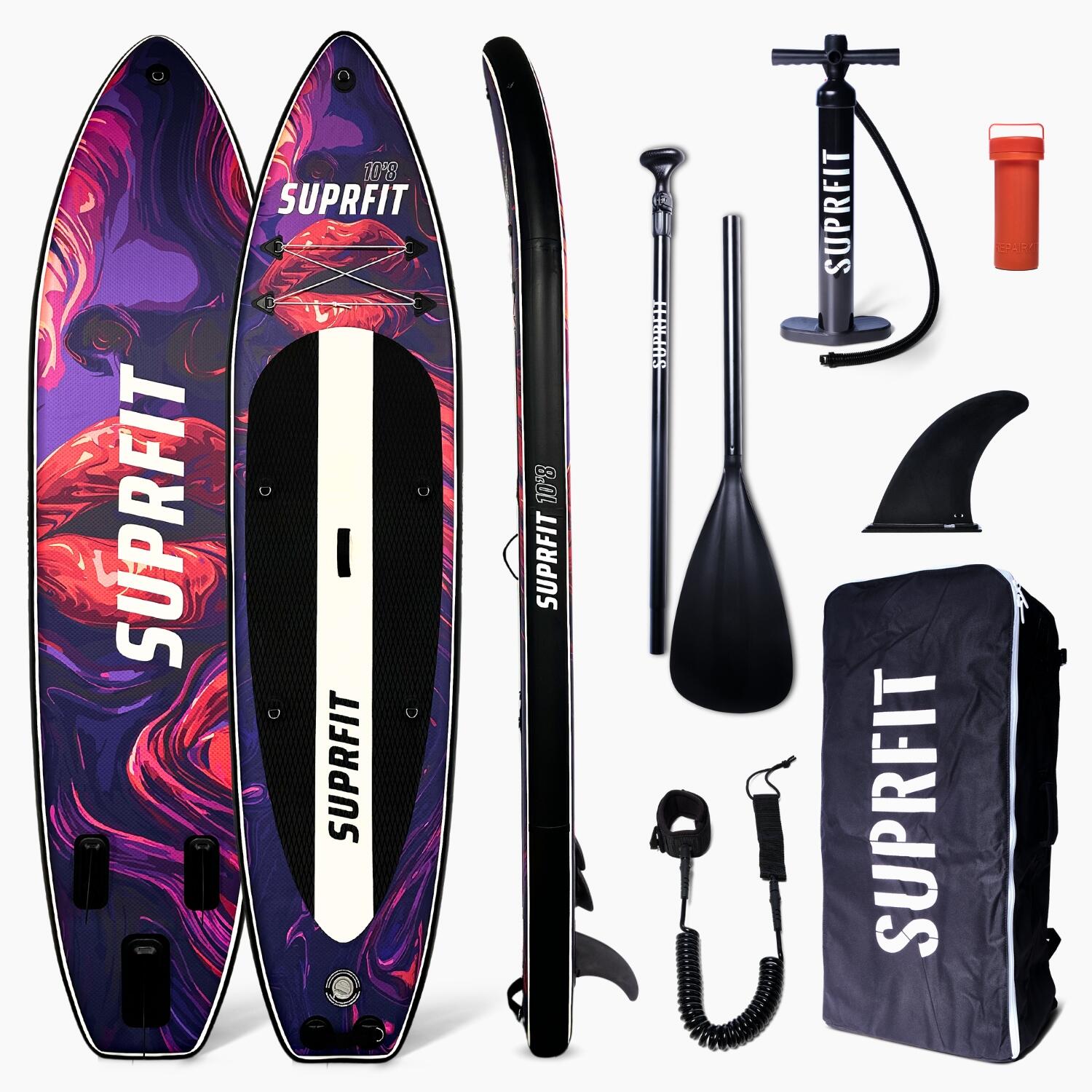 Suprfit - Suprfit Stand-up Paddling Board Vibrant Lips - Set De Stand Up Paddle - 330 Cm - Decathlon
