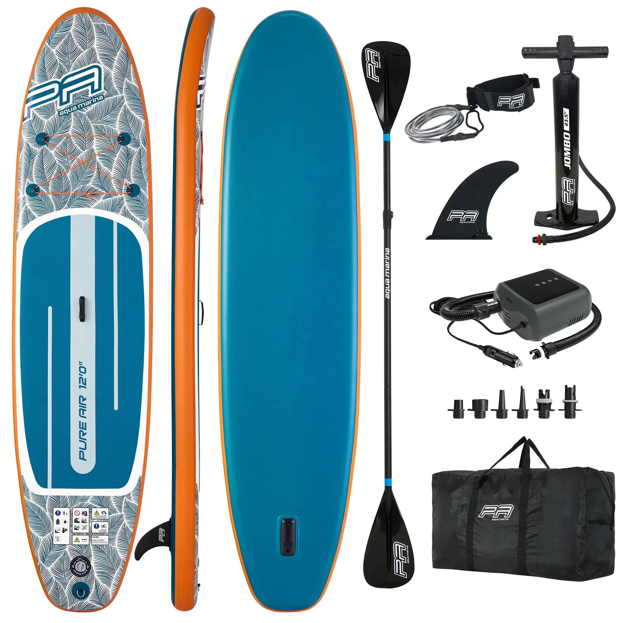 Deska SUP Pompowana Aqua Marina Pure Air Tropic 12'0" 366 cm + Pompka PBG 6 1/7