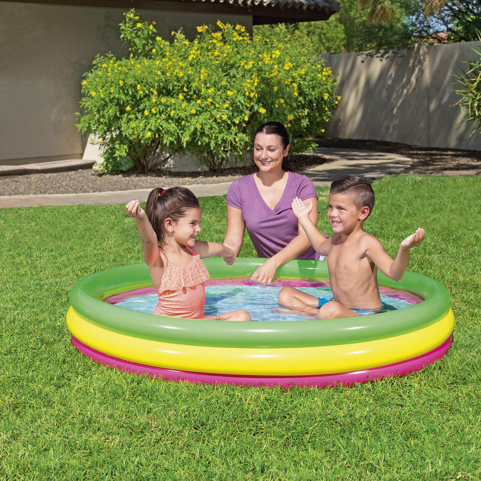 Piscina Hinchable Autoportante Infantil Bestway 237x152x94 cm 5 Pelotas y 2 Port 5/5