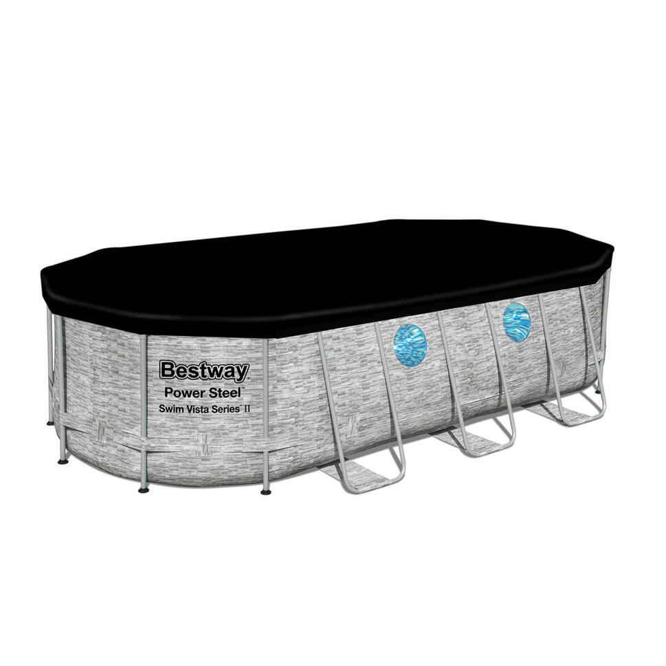Basen ogrodowy stelażowy 549x274x122 zestaw 12w1 Bestway 56716N
