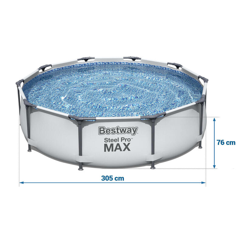 Basen ogrodowy stelażowy 305 x 76 cm 17w1 Bestway 56408