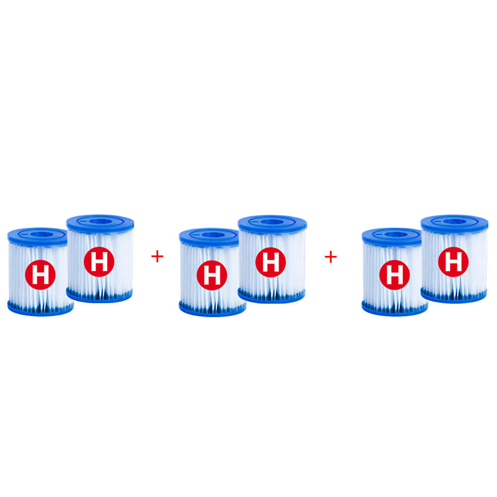 INTEX Pack de 6 filtros para bombas de filtragem tipo h