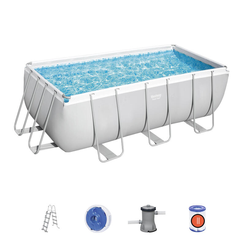 Piscine Bestway POWER STEEL 412x201x122cm cartouche