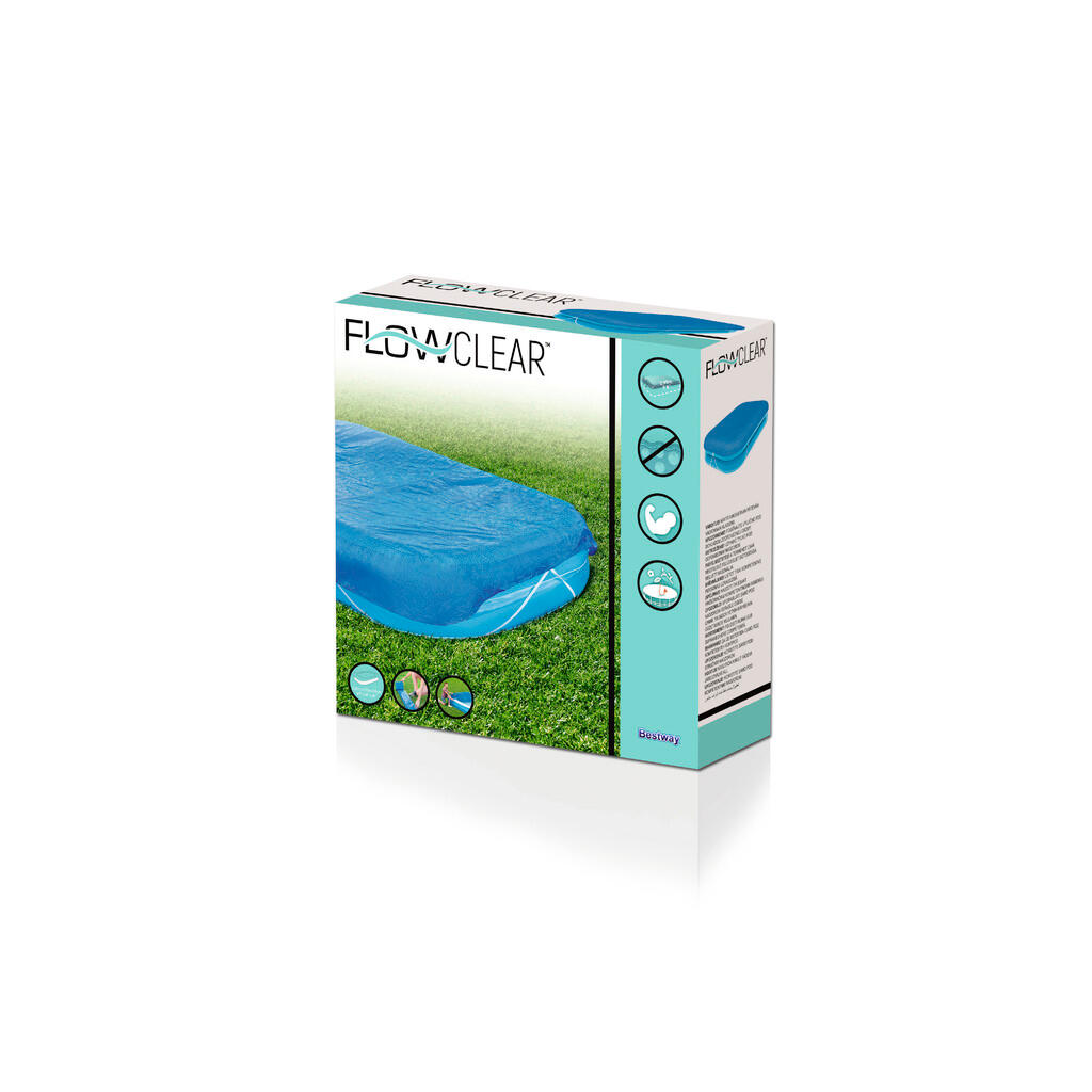 Bestway Pool Abdeckung (Blau, 295cm × 220cm × 0.2cm, 587g) 2/7