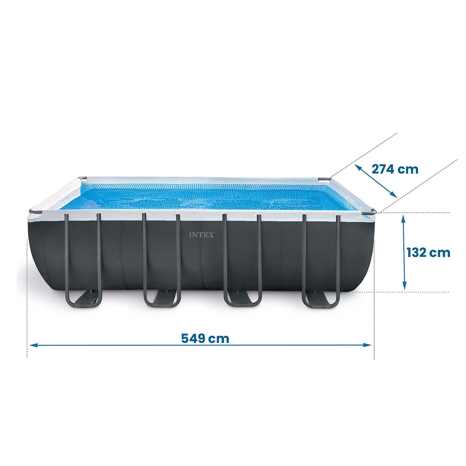 Basen ogrodowy stelażowy 549 x 274 x 132 cm zestaw 17w1 Intex 26356 5/6