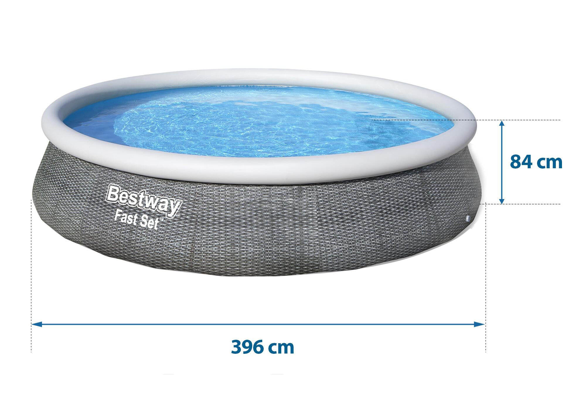 Inflatable pool Bestway Grey 3/7