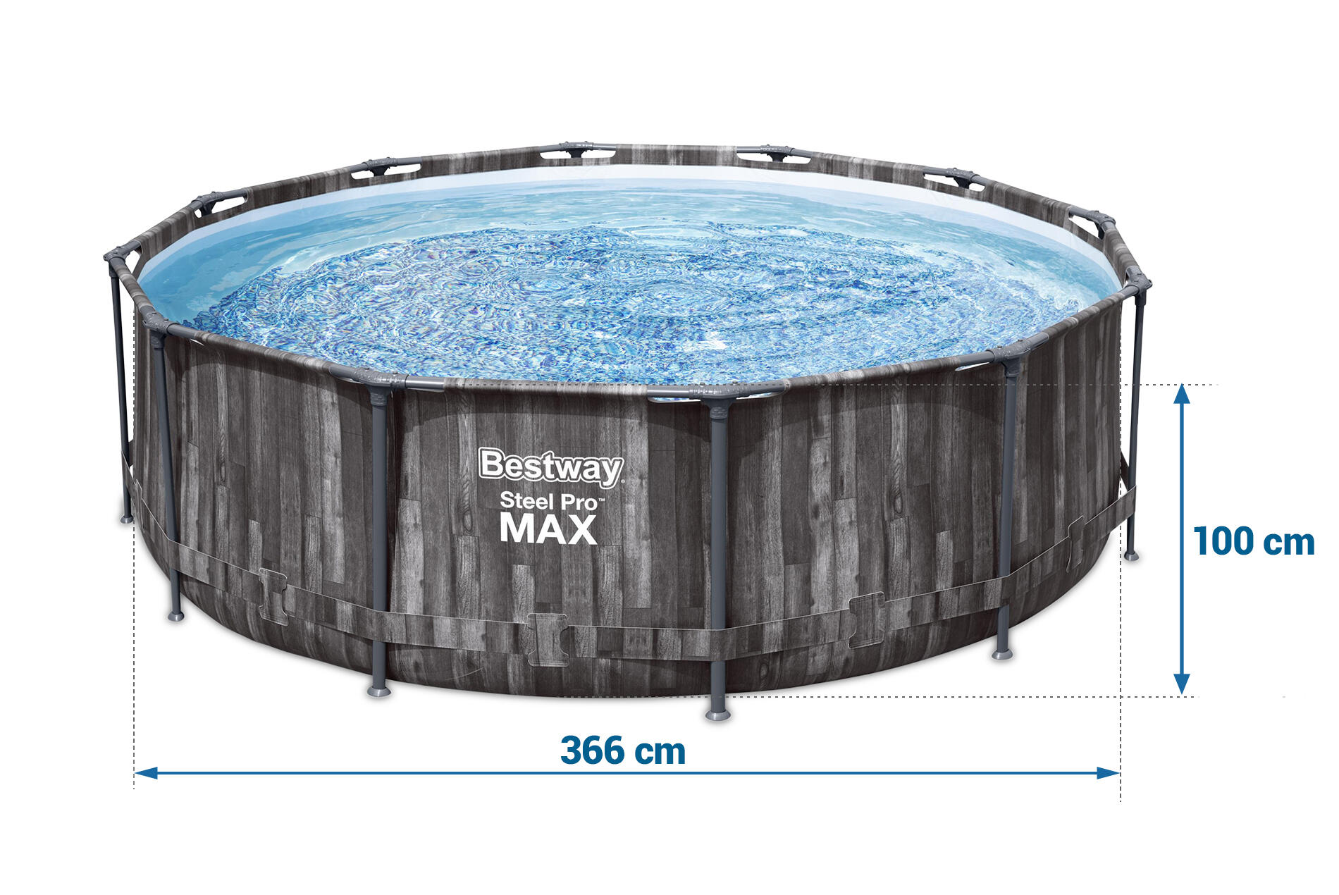 ÜBERSCHRIFT: Pool Schwimmen Basen - 18-in-1 Set grau 6/6