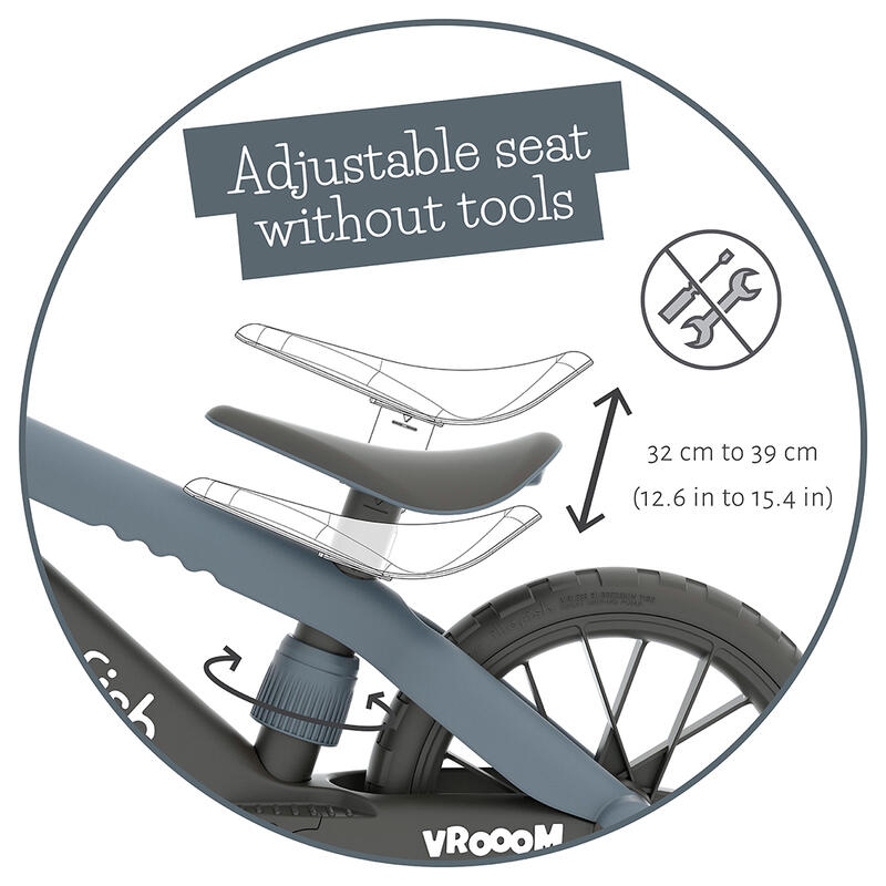 Roată de echilibru Chillafish BMXie VROOM, Antracit