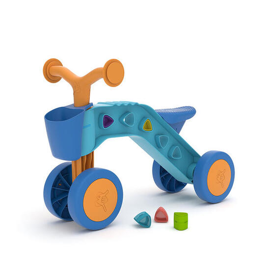 Draisienne Chillafish ItsiBitsi Blocks 4 roues bleu, siège