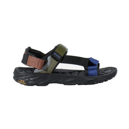 Sandales Et Tongs Homme - HI-TEC Ula Raft - Black/Olive/Yellow