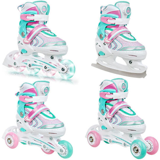 Patines Ajustable Patines 4en1 Lia PLUS Ruedas Brillantes