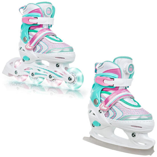 Patines Artísticos Ajustable 2en1 Lia PLUS Ruedas LED luminosas