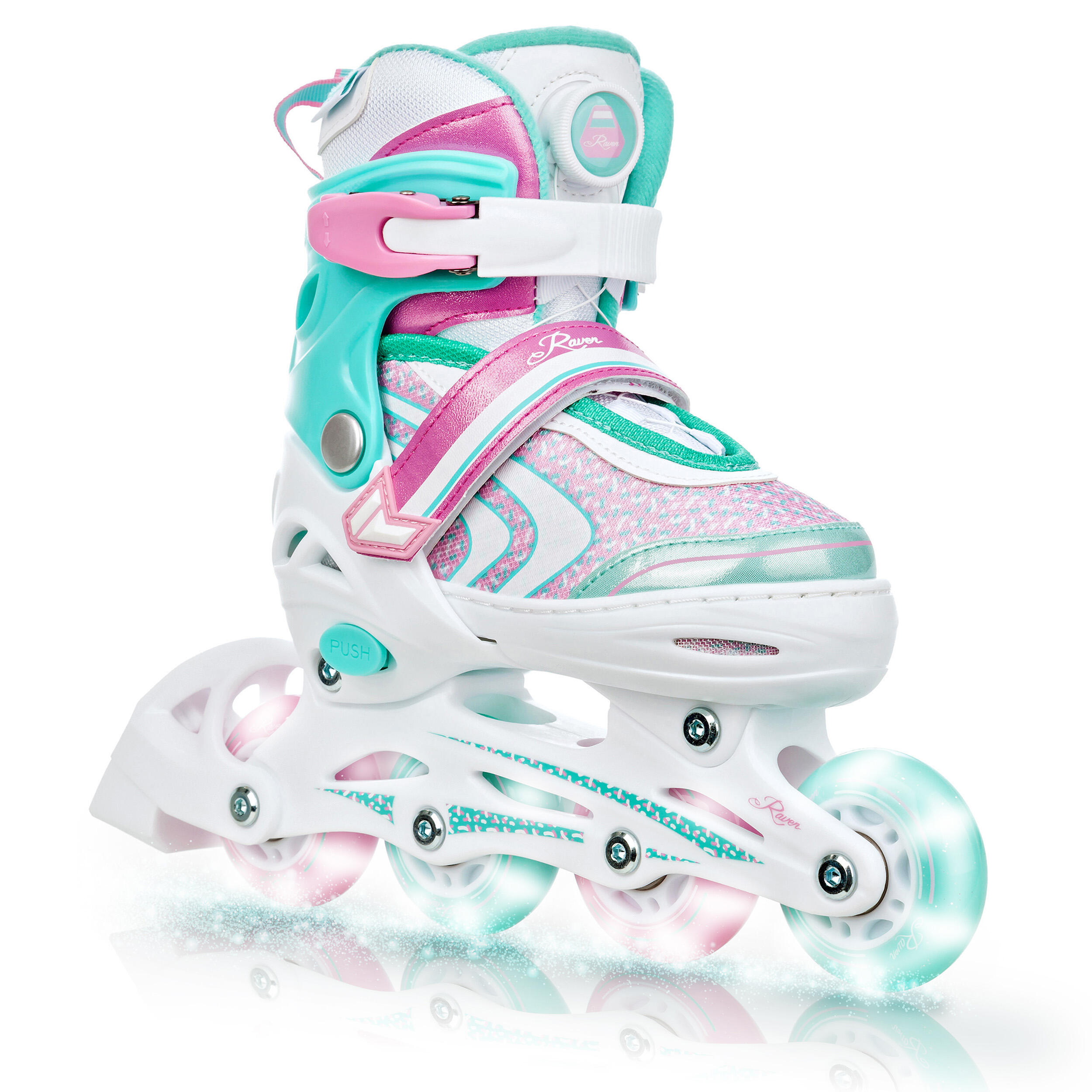 RAVEN Kolečkové brusle Raven Lia PLUS, svítící kolečka
