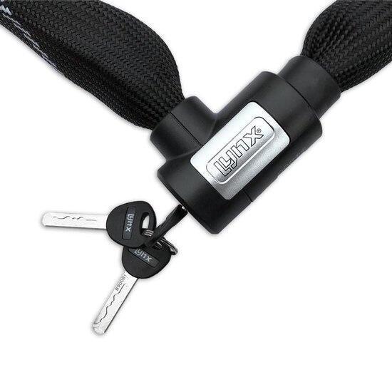 Candado de cadena Lynx ART-2 110 cm x 8.3 mm Cubierta de nylon negro 2/7