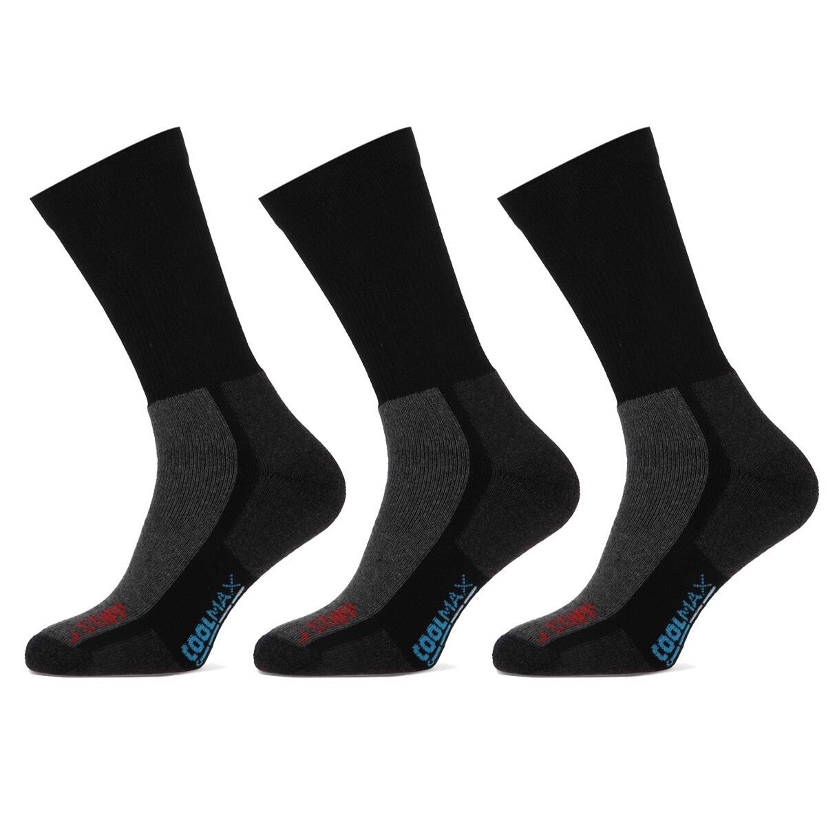 Stapp - Stapp Chaussettes De Randonnée Active Outdoor 3-pack Noir - Chaussettes - Noir - 43/46 - Decathlon