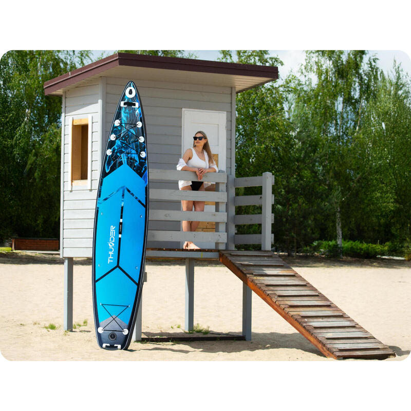 Placă SUP 365 cm THUNDER profesională, stabilă, caiac, set complet