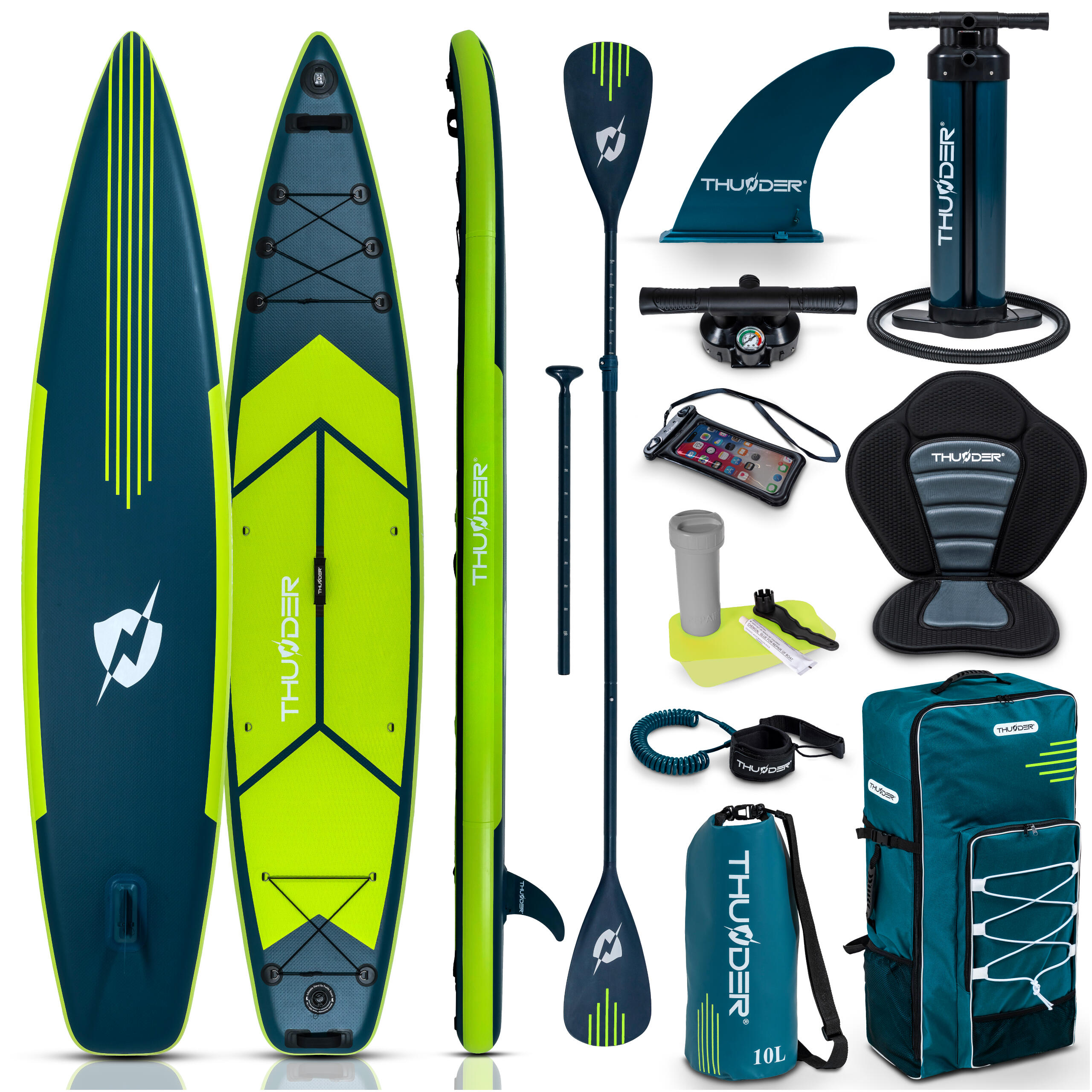 THUNDER Tabla de SUP inflable con accesorios THUNDER VISO 365cm