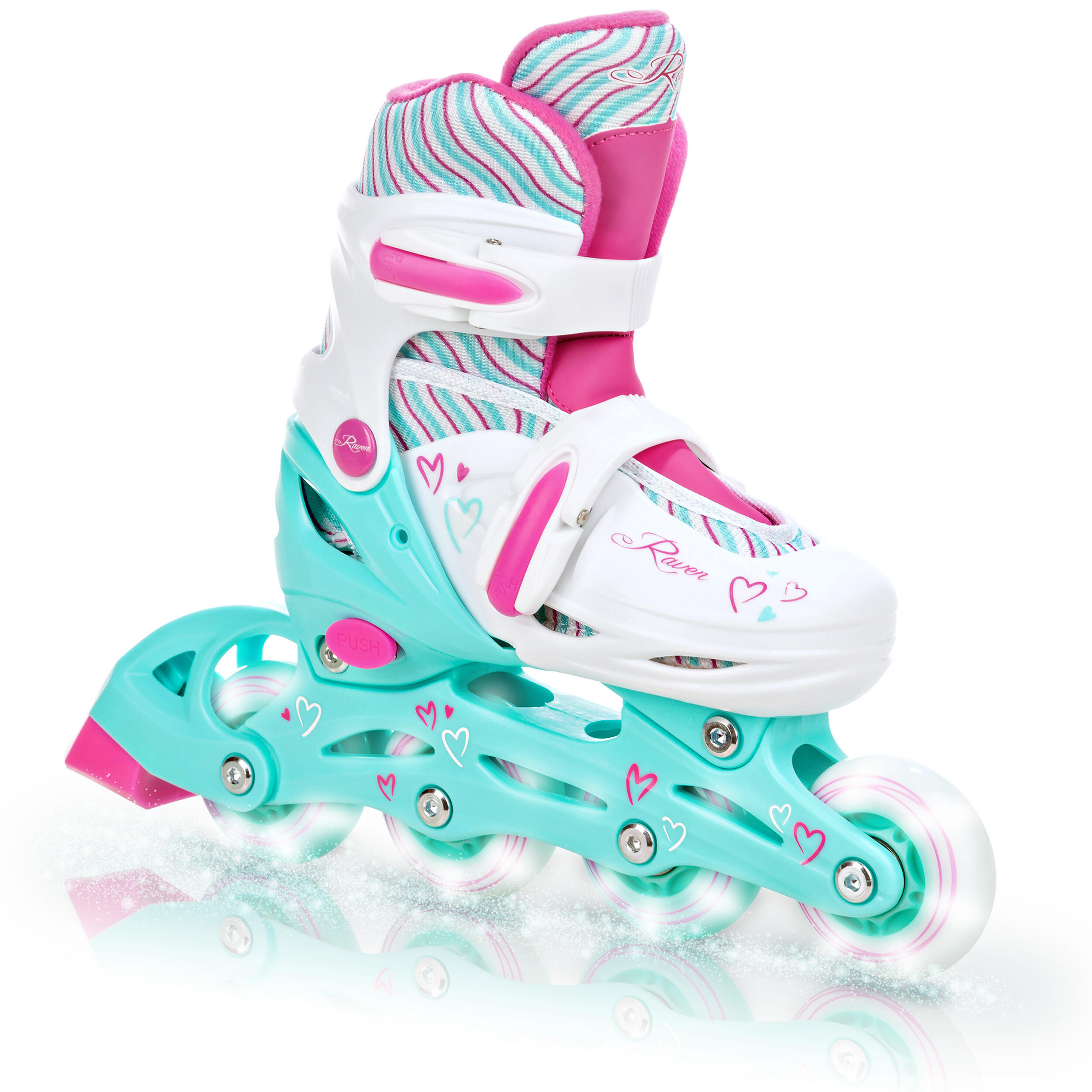 RAVEN Nastavitelné inline brusle Raven Loret Luminous LED kolečka