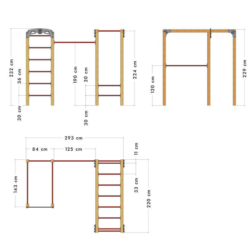FIT Base 805 – Appareil de fitness d'extérieur