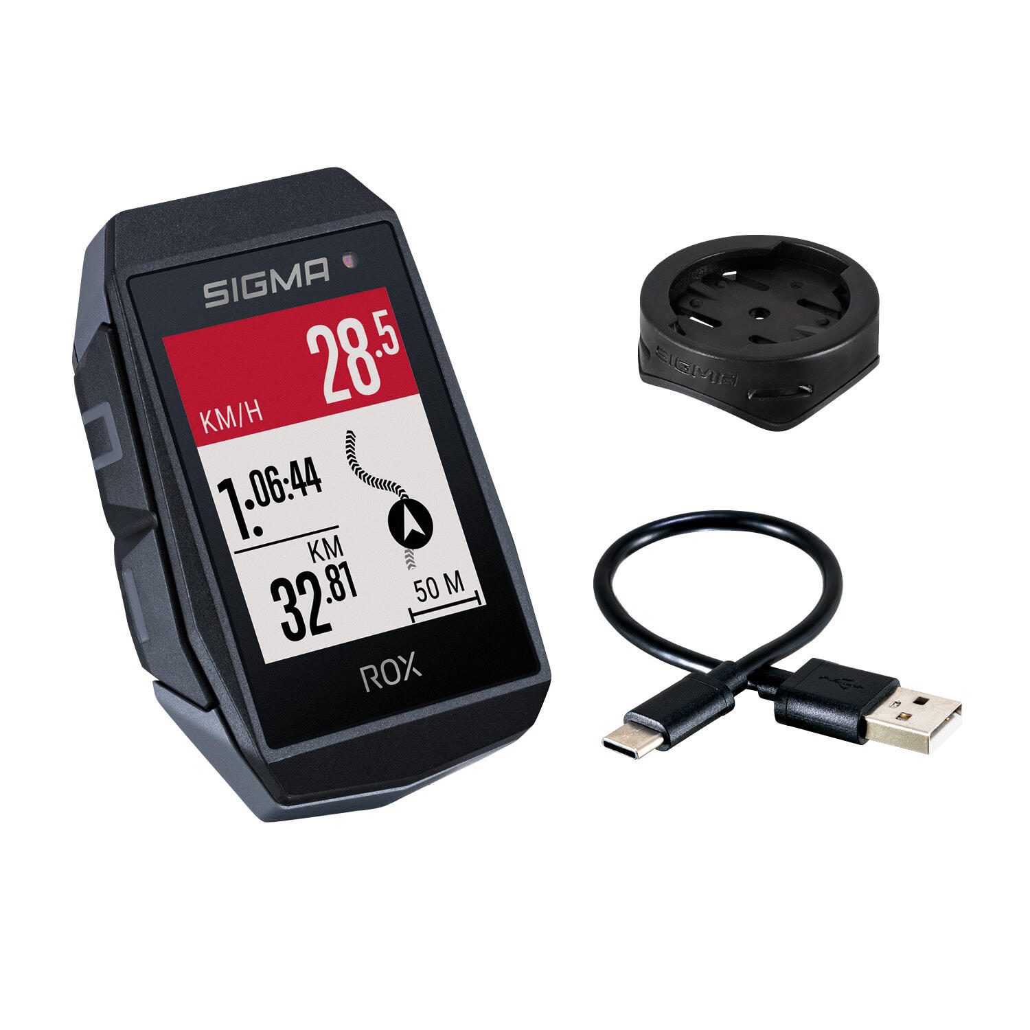 Sigma ROX 11.1 EVO GPS Bike Computer with Mount and USB-C Cable 7/7