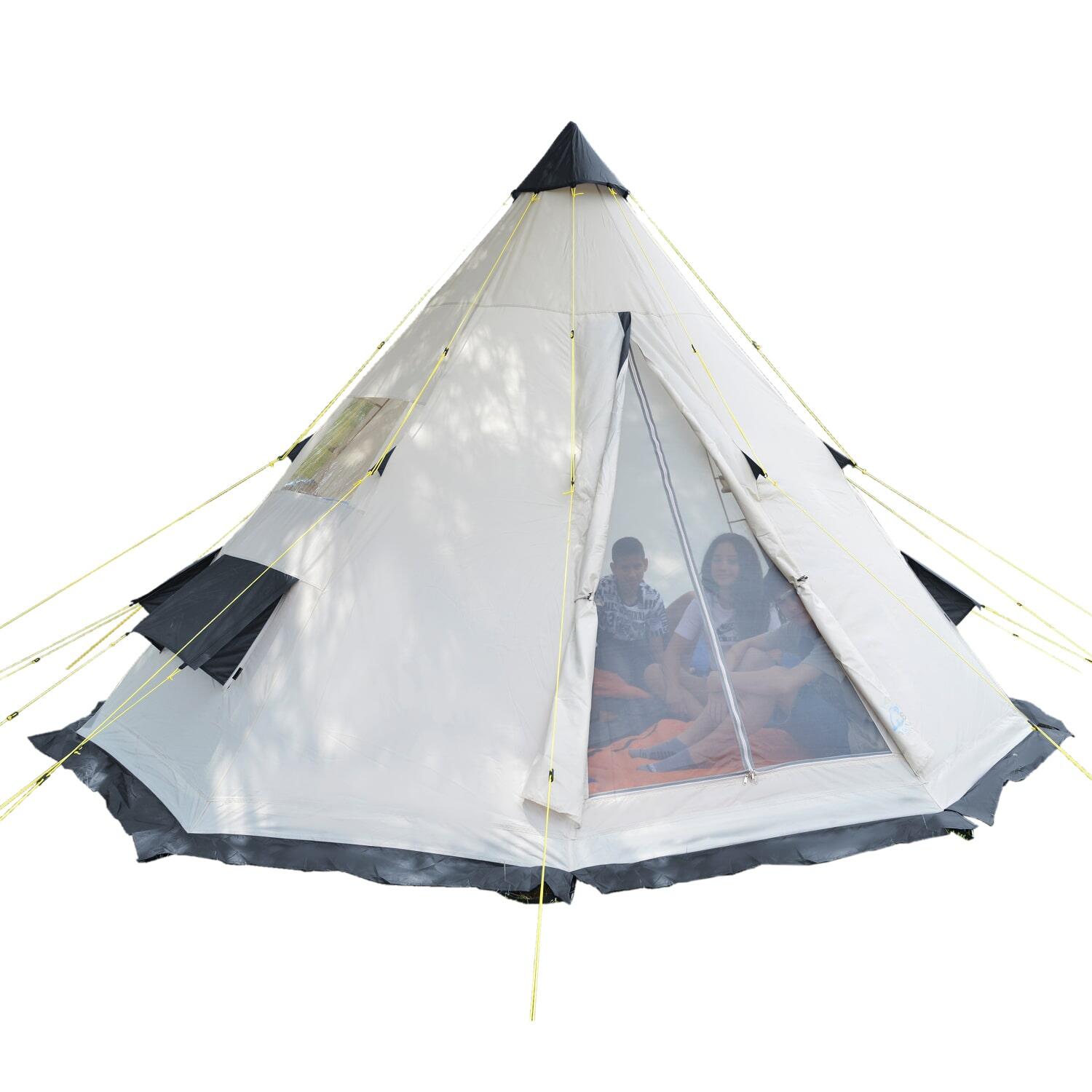 SKANDIKA Tenda da campeggio - Tipii Goathi  550 Protect - 10 persone - altezza 3m
