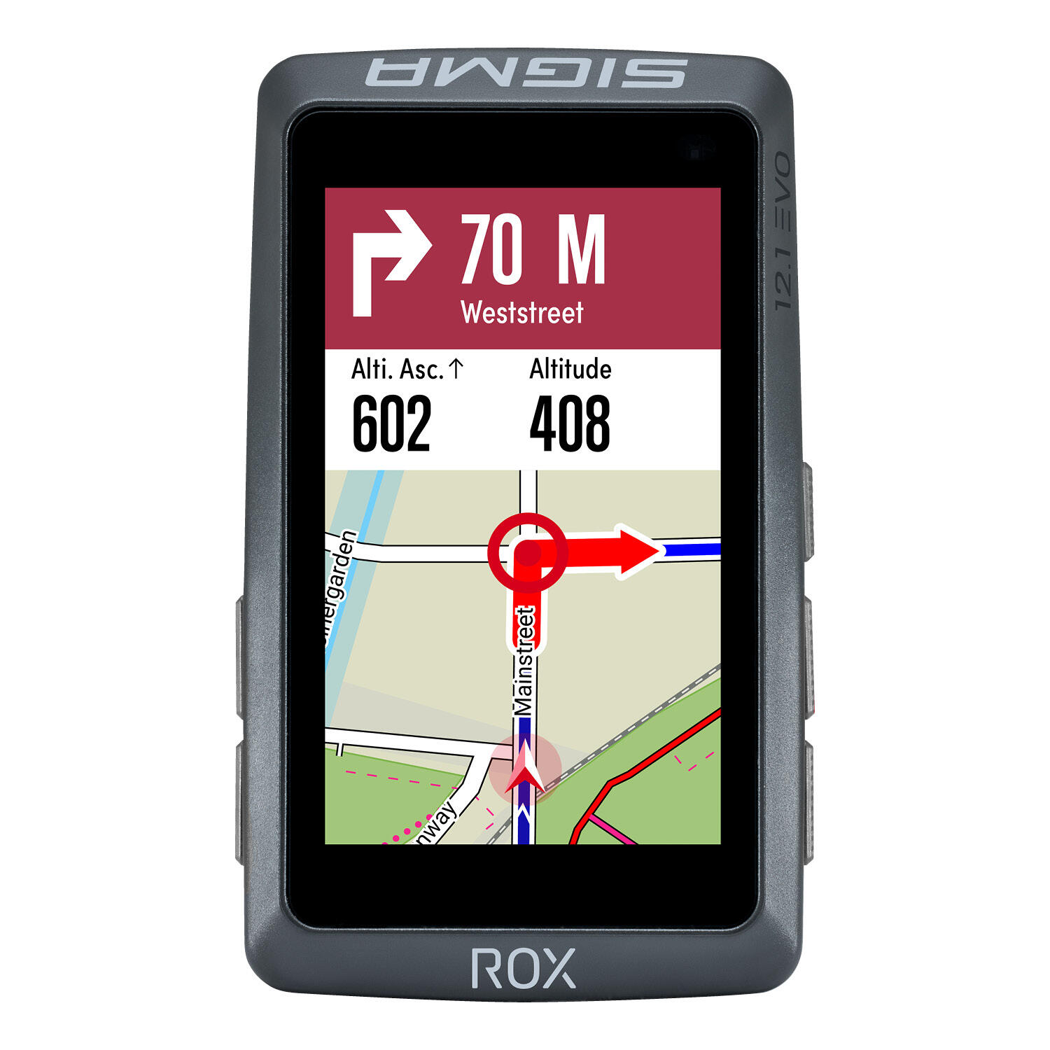 SIGMA GPS-FAHRRADCOMPUTER ROX 12.1 EVO SCHWARZ