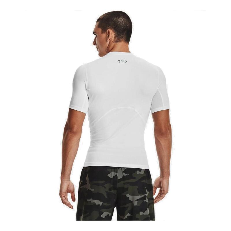 T-shirt de compression à manche courte Under Armour HeatGear Blanc pour homme