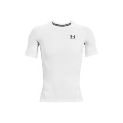 T-shirt de compression à manche courte Under Armour HeatGear Blanc pour homme