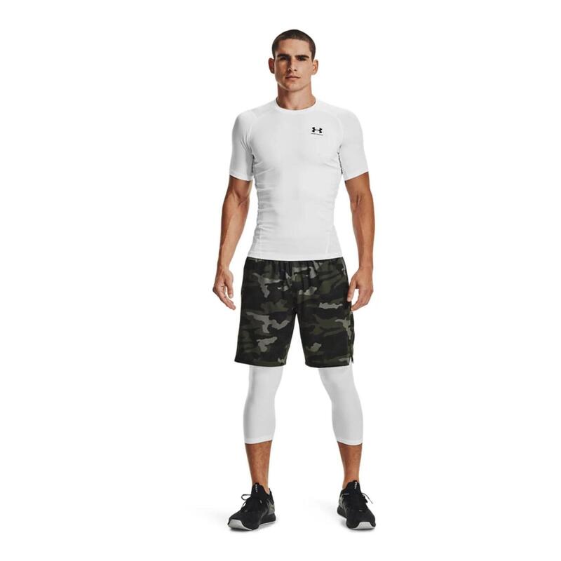 T-shirt de compression à manche courte Under Armour HeatGear Blanc pour homme