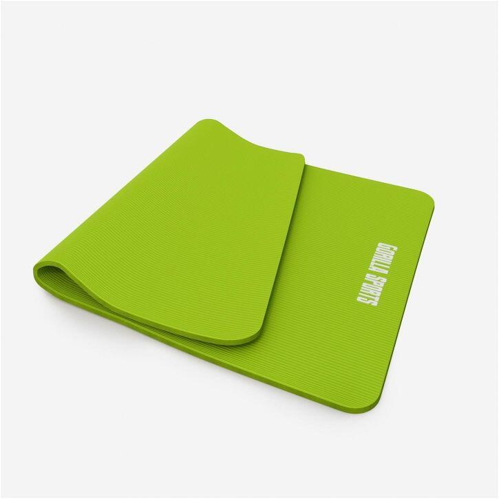GORILLA SPORTS Gorilla Sports Yogamat Deluxe (190 x 100 x 1,5 cm) - Yoga Mat - limegroen