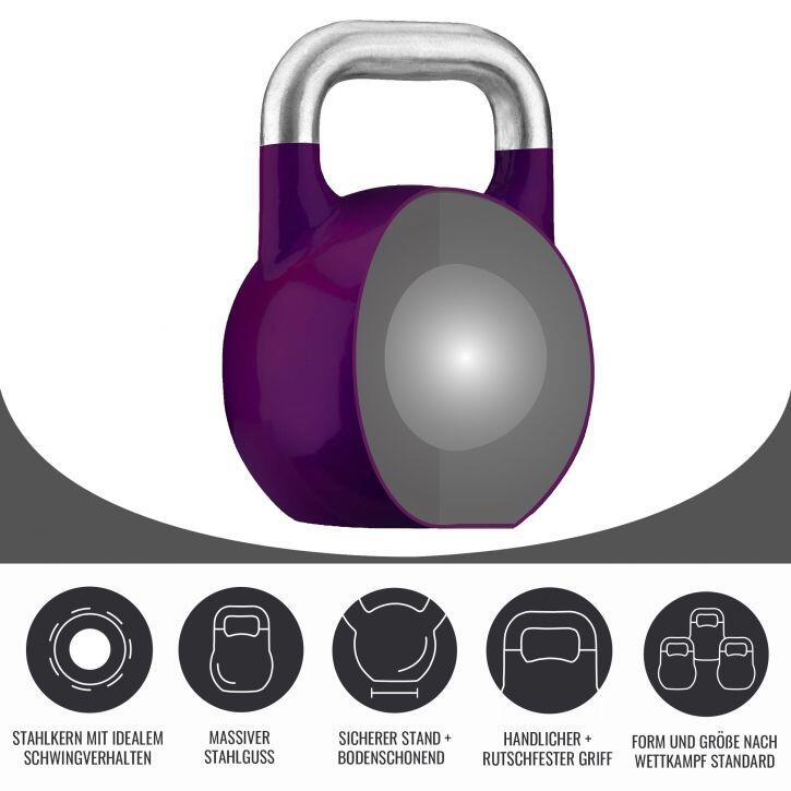 KETTLEBELL DE COMPÉTITION | MUSCULATION | POIDS AU CHOIX DE 8KG À 40KG 4/7