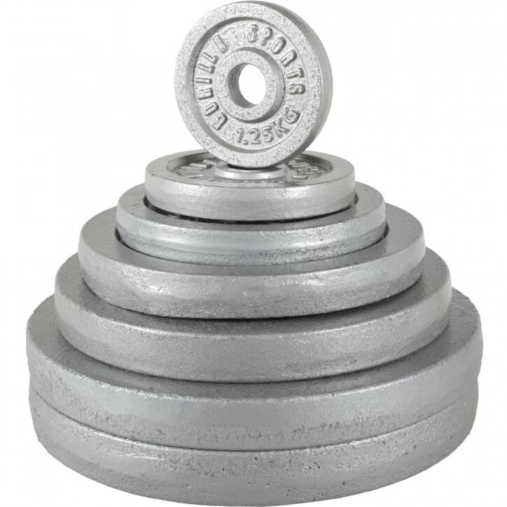 KIT D'HALTERES COURTS 20 KG POIDS EN FONTE | MUSCULATION | COULEUR GRIS 6/7