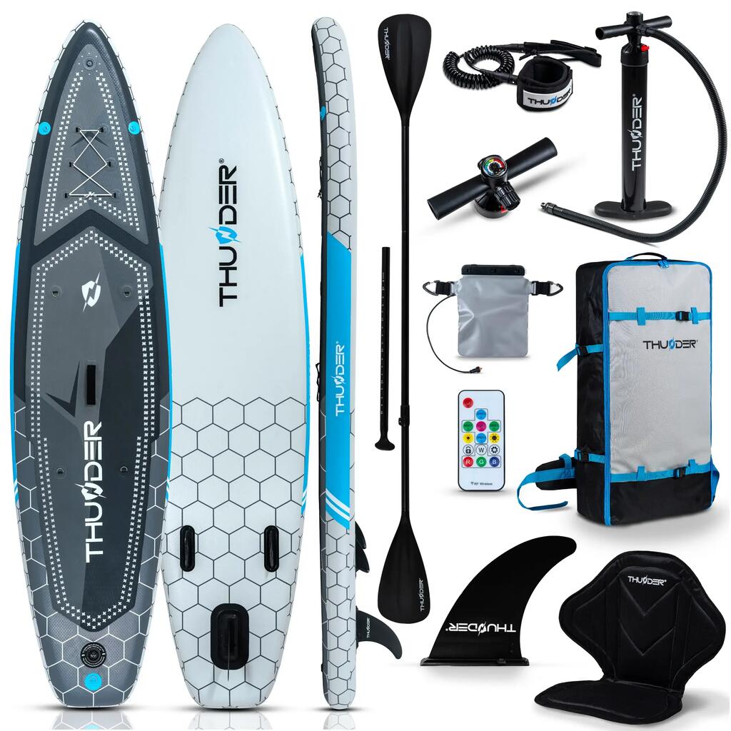 Nafukovací paddleboard THUNDER 320 cm LED s podsvietením sada