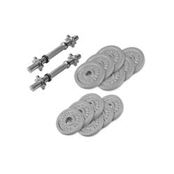 KIT D'HALTERES COURTS 27.5 KG POIDS EN FONTE AVEC VIS | MUSCULATION | COULEUR GR