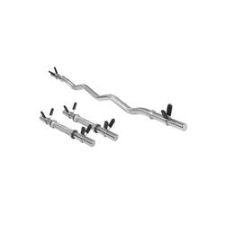 Set d'haltères : 2 haltères courts, 1 haltère Curl SZ et 6 fermetures à ressort