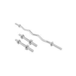 Set d'haltères : 2 barres courtes, 1 barre Curl SZ et 6 étoiles de serrage (vis)