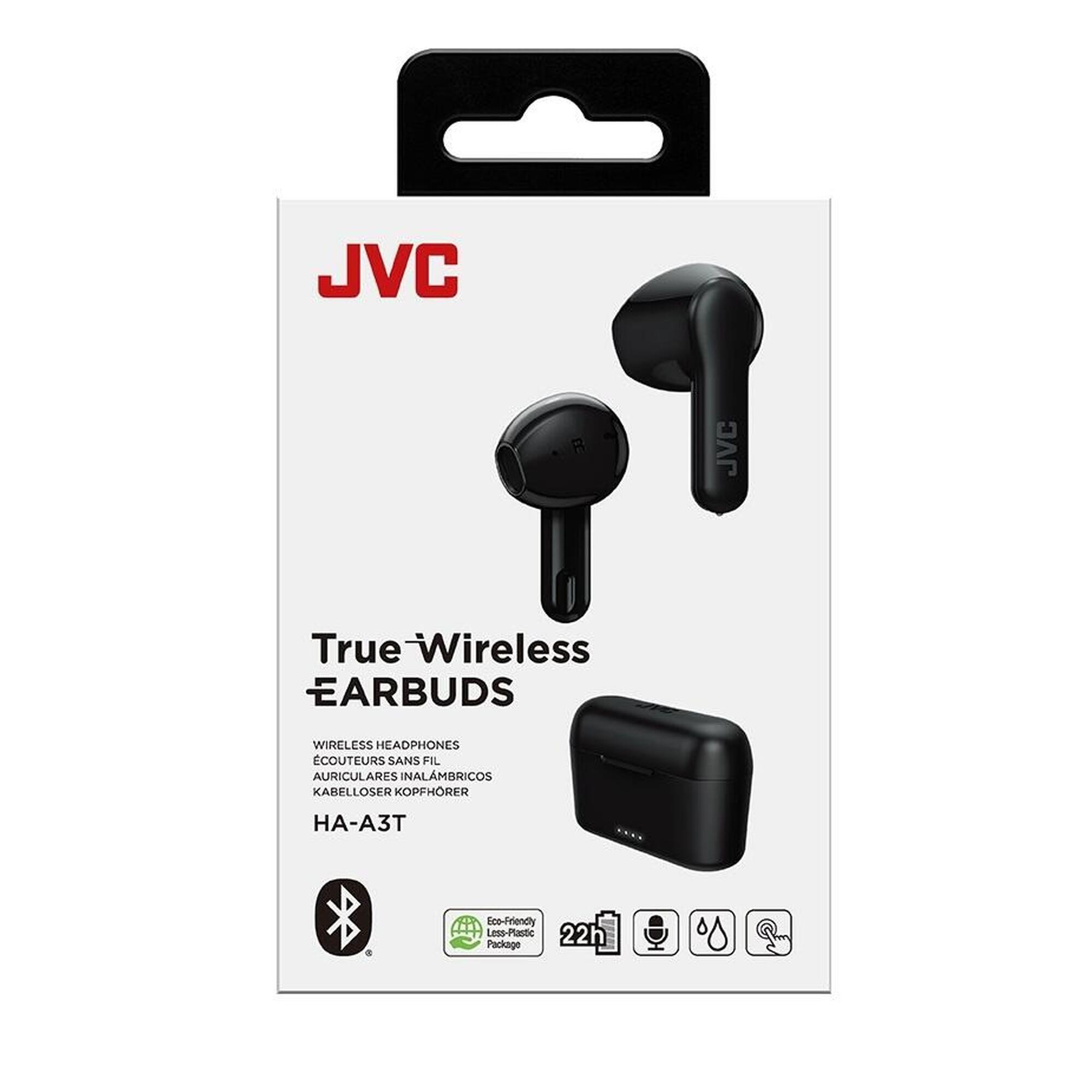 Casti True Wireless JVC HA-A3T-B-U, In Ear, Bluetooth, Negru