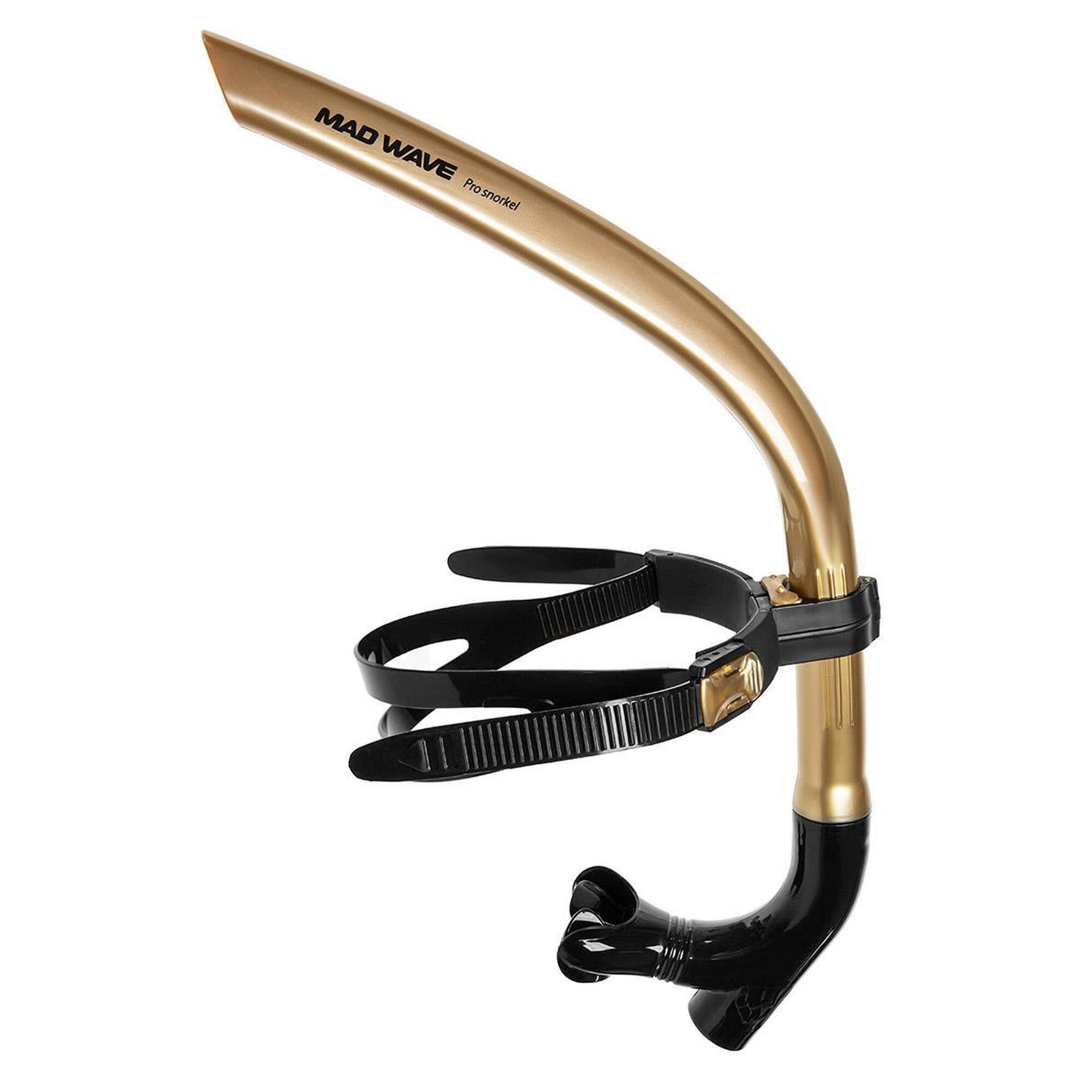 Mad Wave Pro Snorkel - Złoty