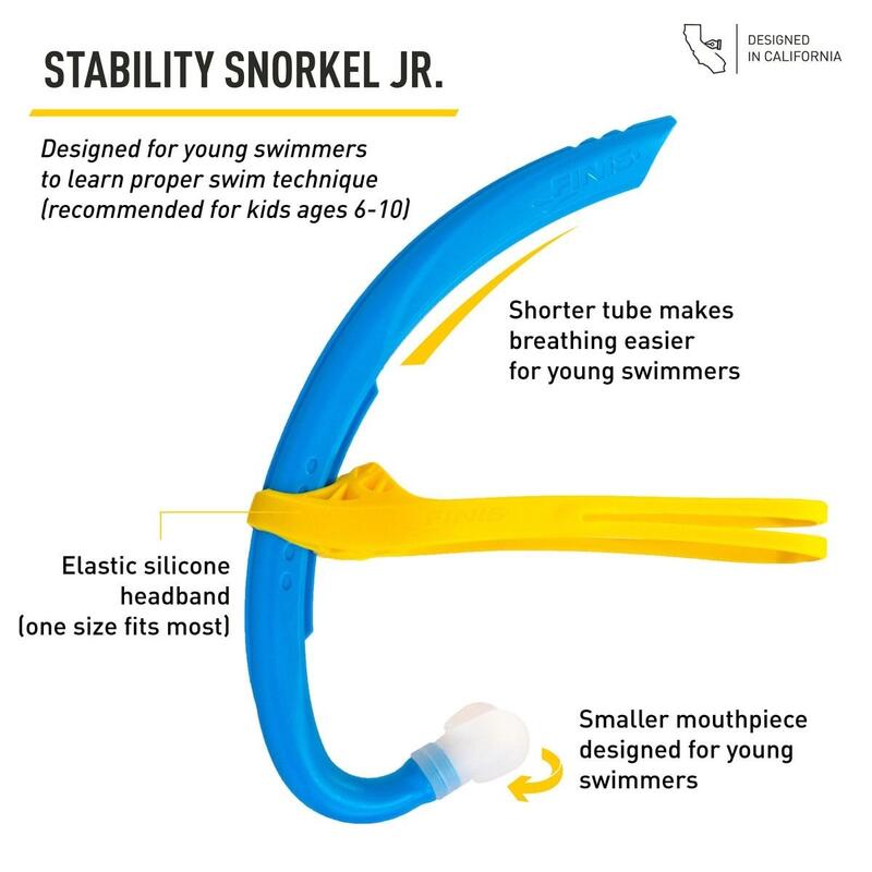 Tuba de stabilité junior FINIS - Bleu océan