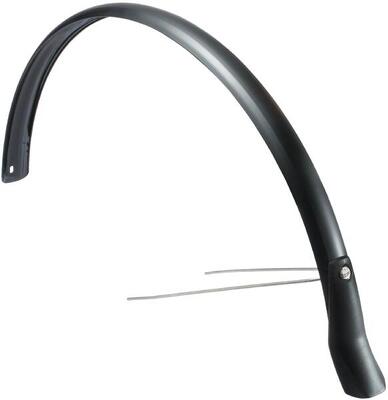 Eurofender snello achterspatbord 28 inch - 51 mm breed, mat zwart