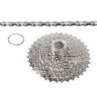 Ventura Set cassette e catena 10S 11-36T argento.