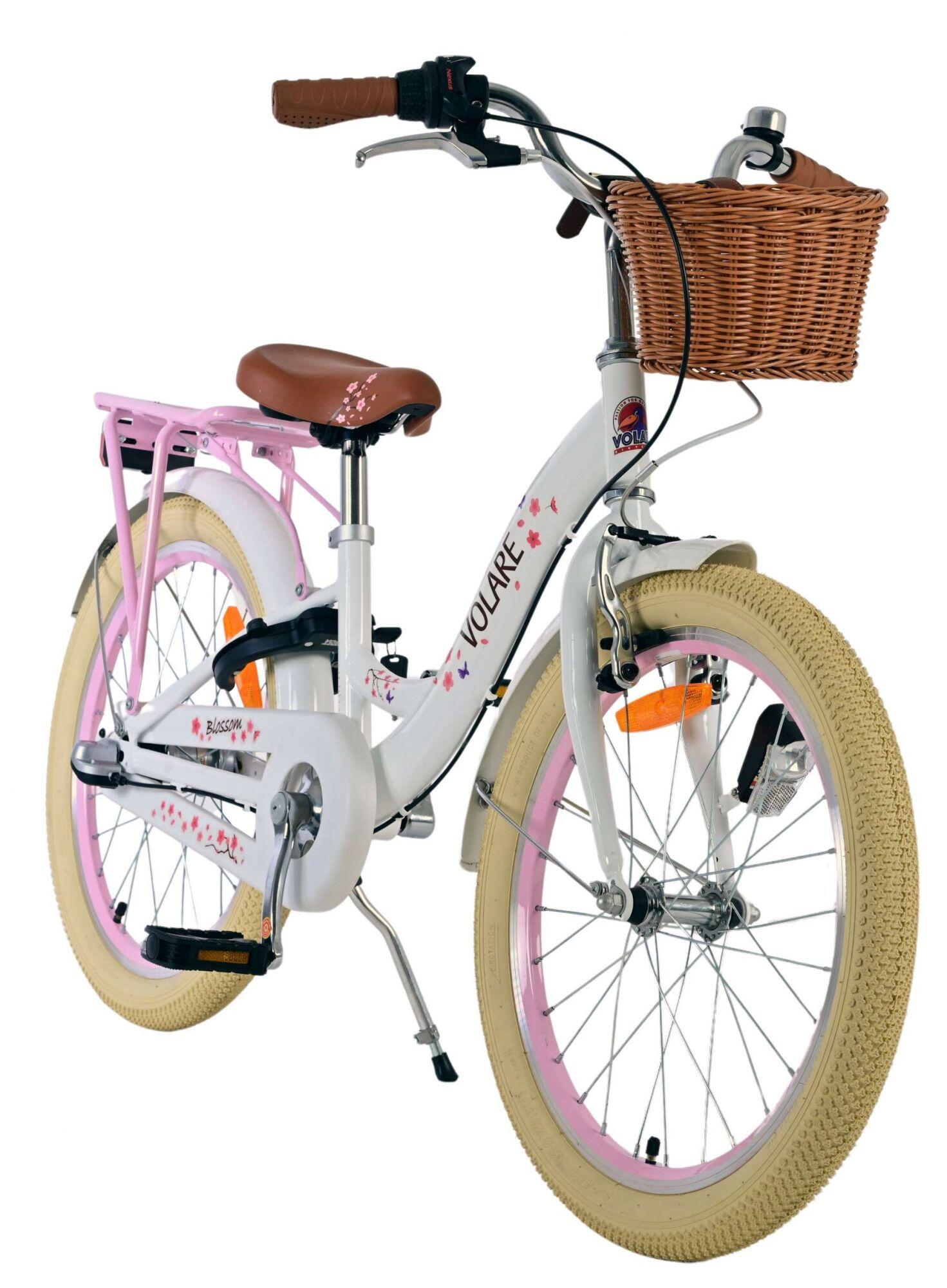 VOLARE BICYCLES Blossom 20-inch kinderfiets met 3 versnellingen, wit 6/7