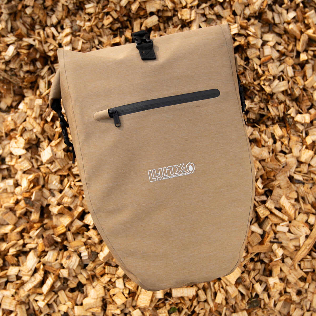 Bolsa de Bicicleta Lynx Impermeable 28L en Marrón para E-Bikes 3/7