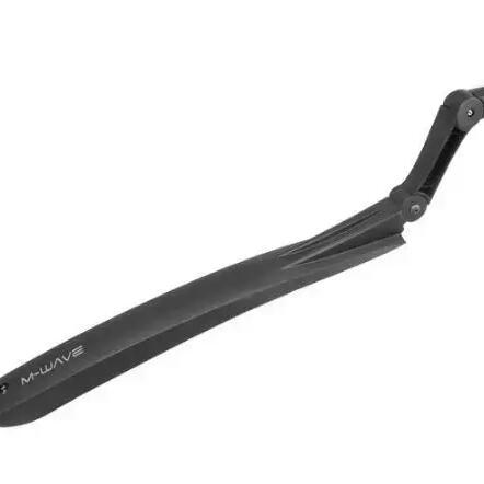 M-Wave Mud Max II Rear Mudguard — 20–29 inch, Black Plastic.