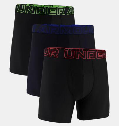 Boxershort Herren 3er Pack Figurbetont-UA PERFORMANCE TECH - SOLID 6 IN 3PK