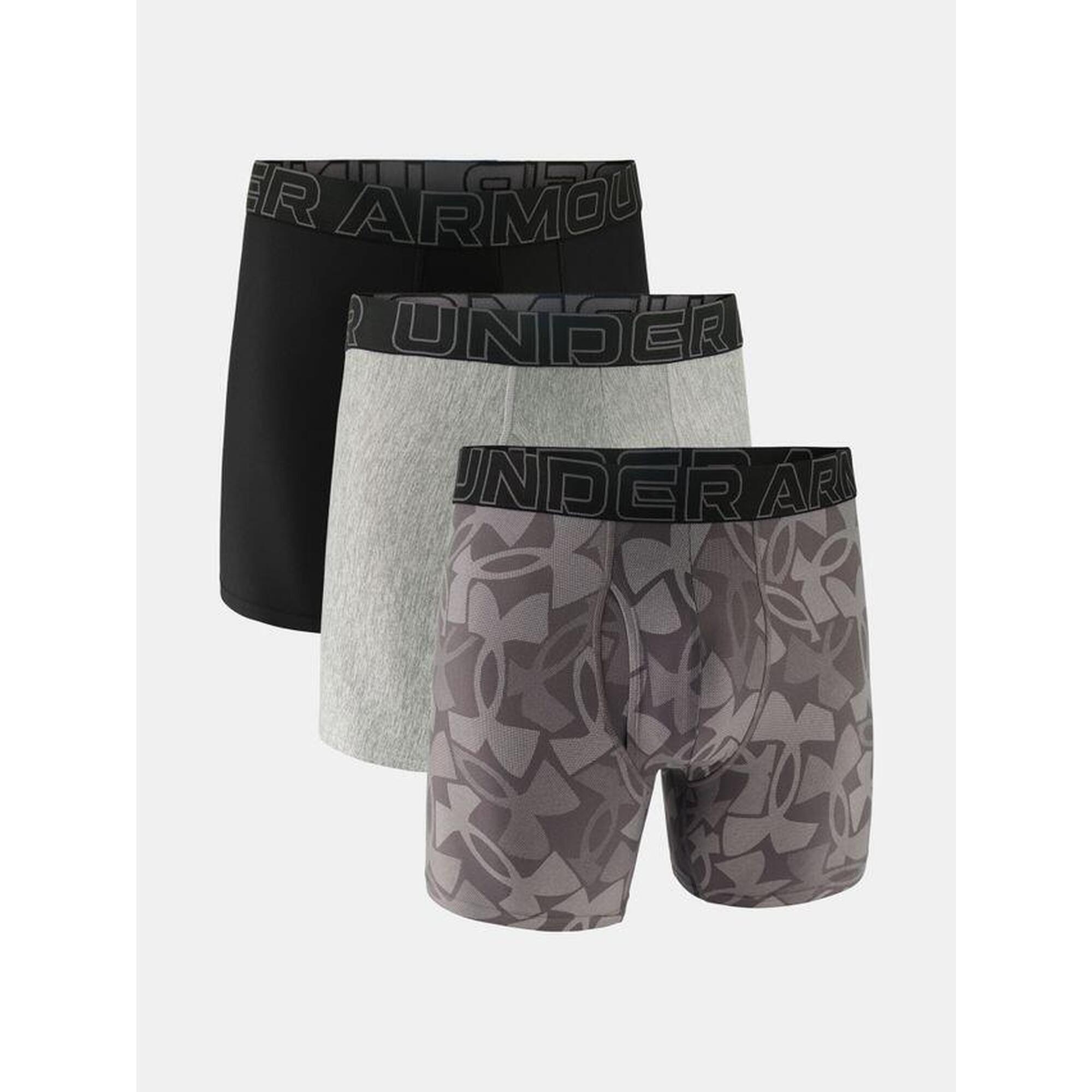 UNDER ARMOUR Boxerské Trenýrky UNDER ARMOUR M UA Perf Tech 6in - šedé