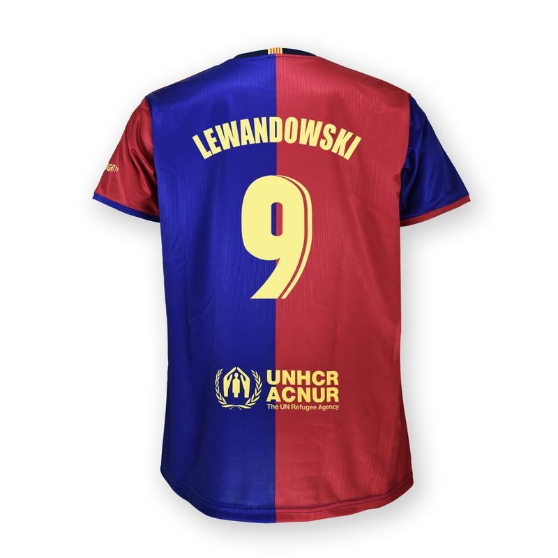 Tricou replică de acasă premium FC Barcelona 24-25 - Lewandowski 9 - L