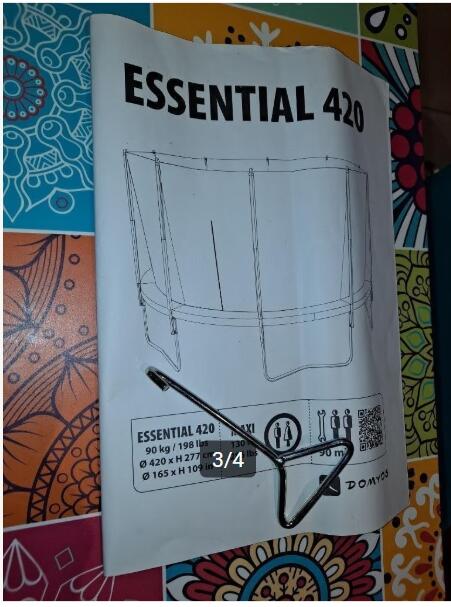 Tussen Particulieren - Domyos Essential 420 trampoline 2/3